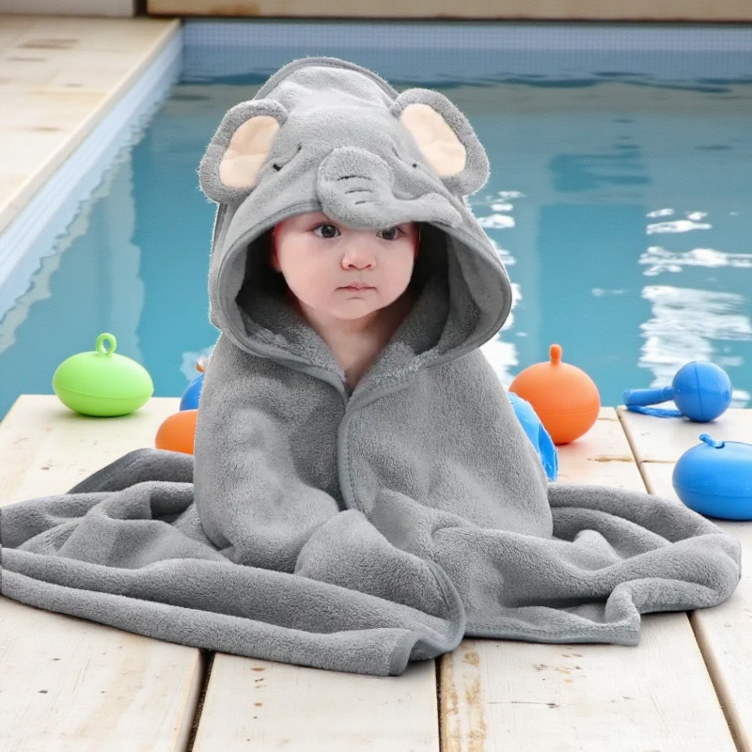 Poncho de bain bébé Image