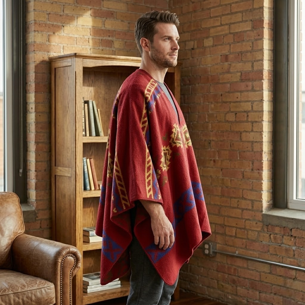 Poncho chaud homme orion