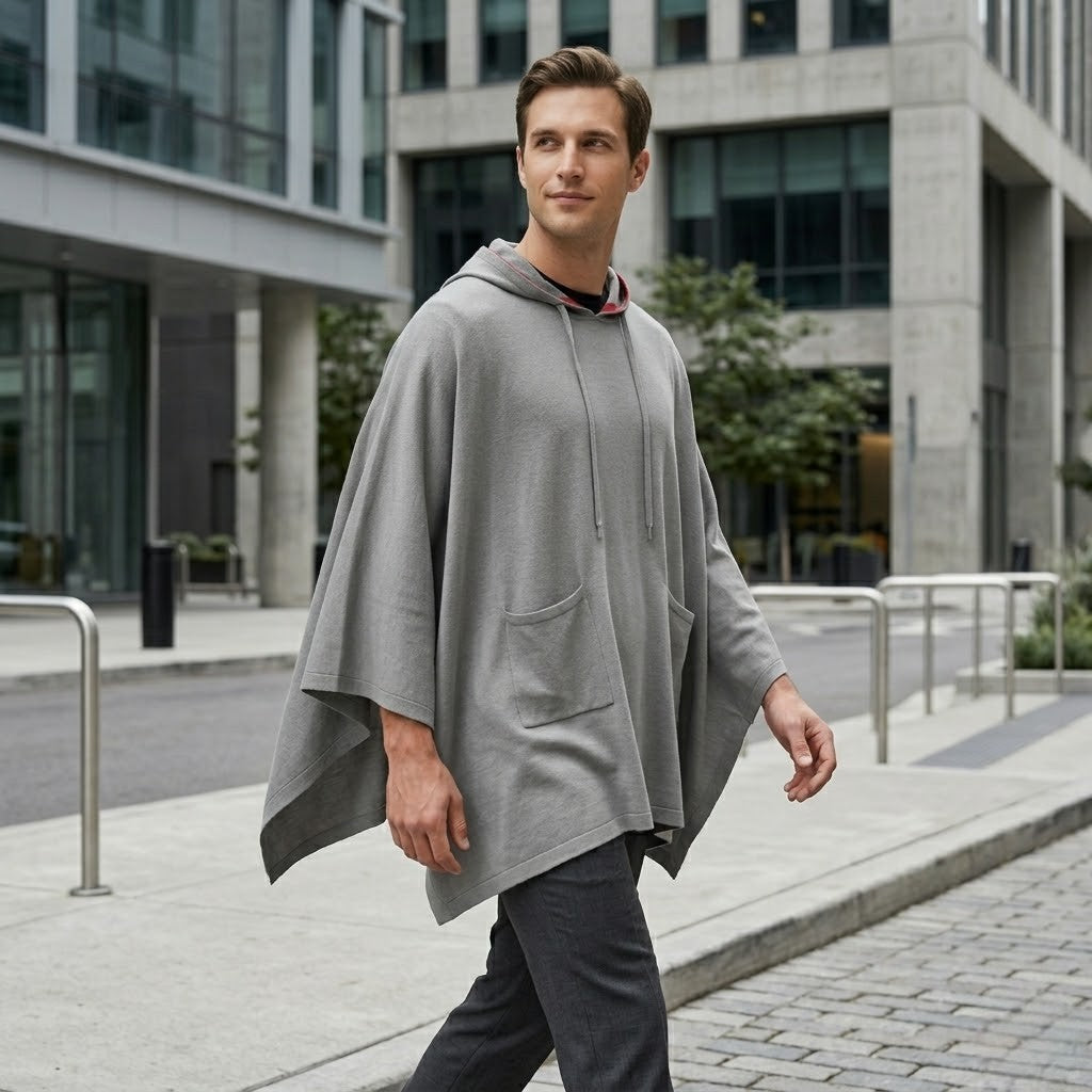 Poncho tendance homme Eclipse