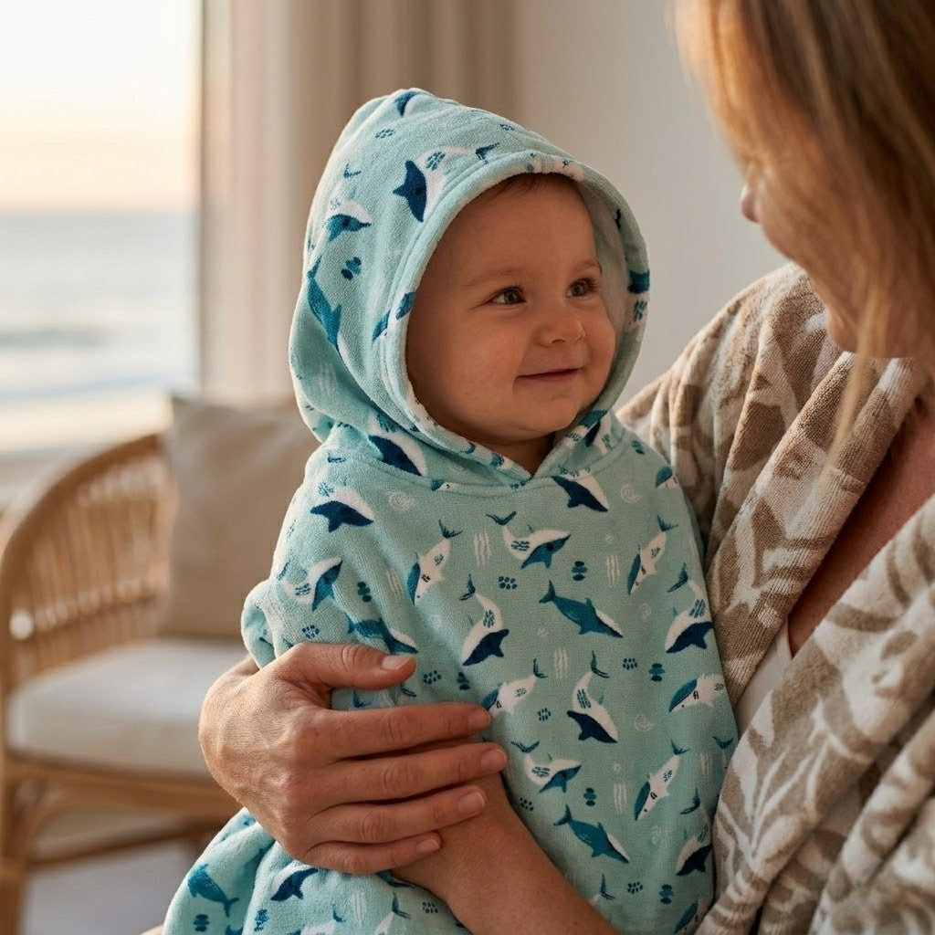 Poncho bébé été