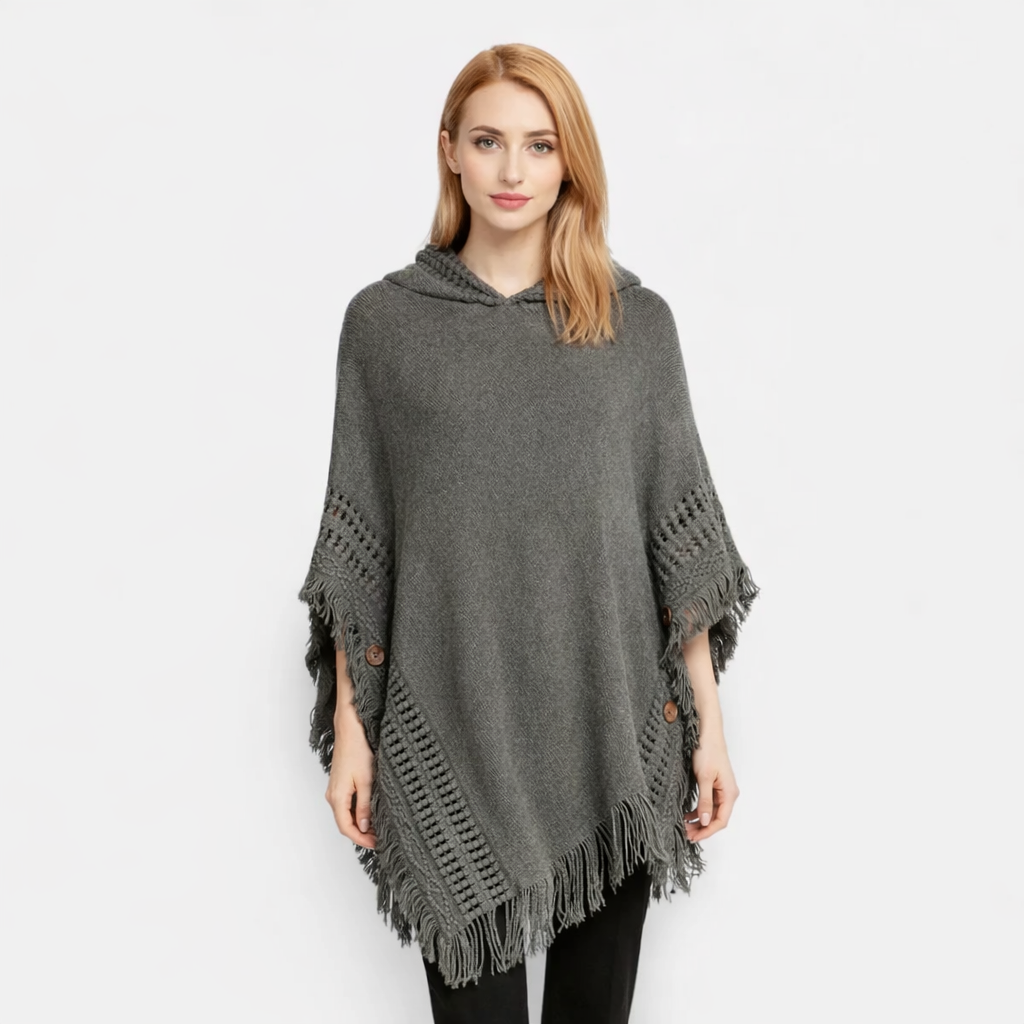 Poncho en laine femme tendance