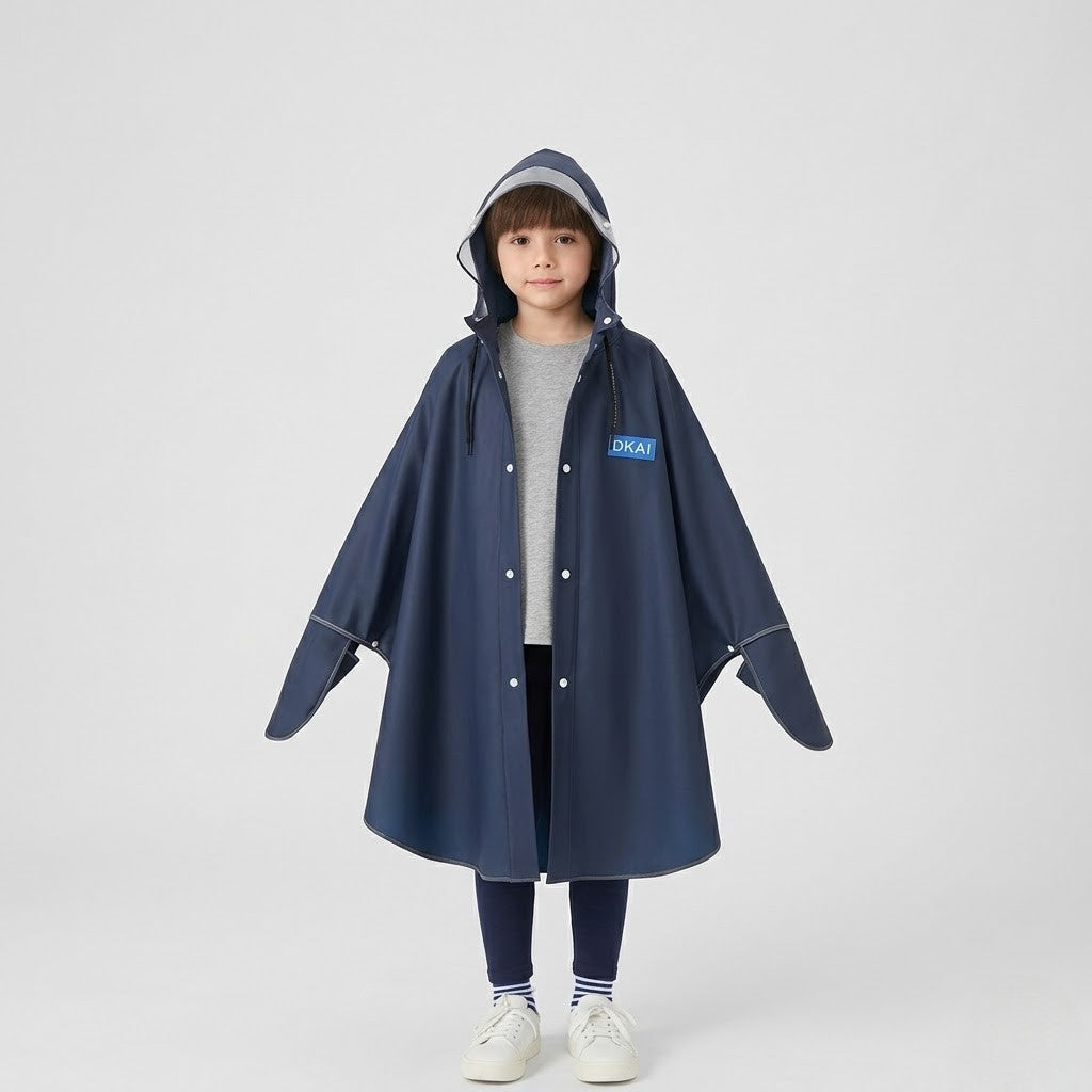 Poncho de pluie enfant avec visière