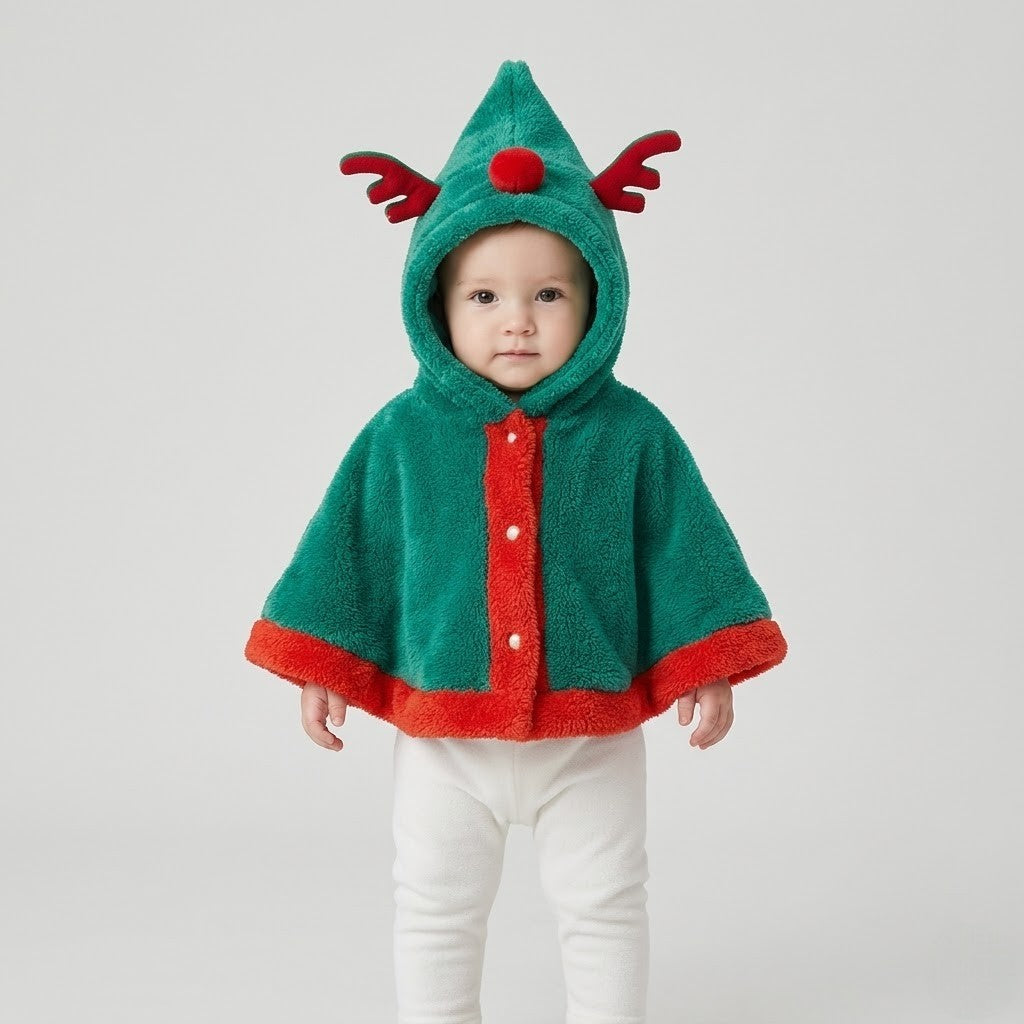 Poncho polaire bébé