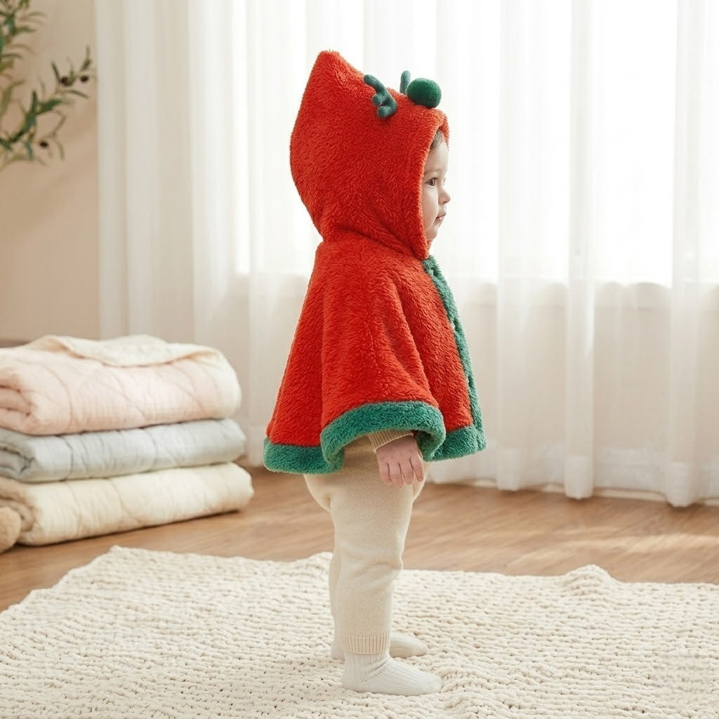 Poncho polaire bébé