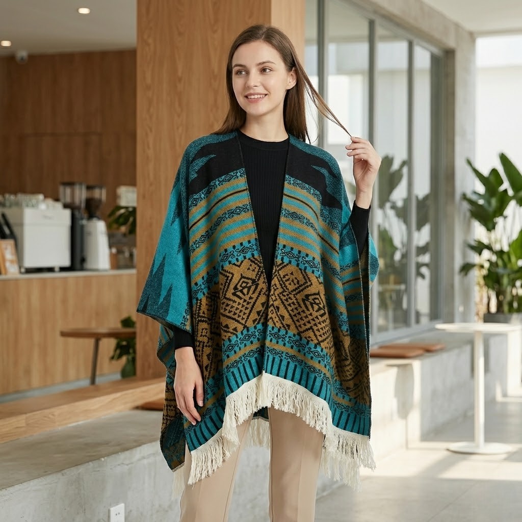 Poncho tendance femme Paréo