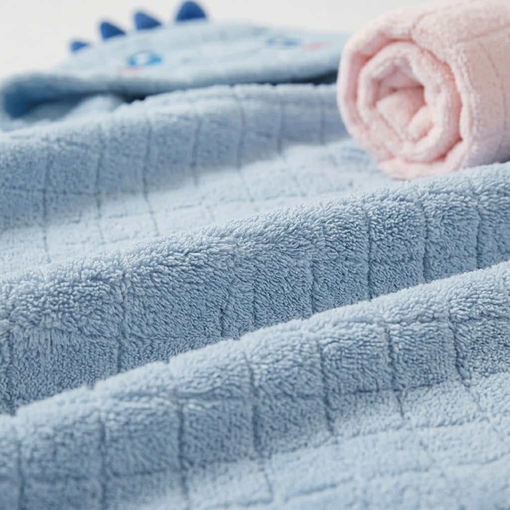 Poncho plage bébé dinosaure