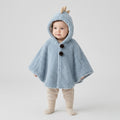 Poncho chaud bébé oreilles d’ourson