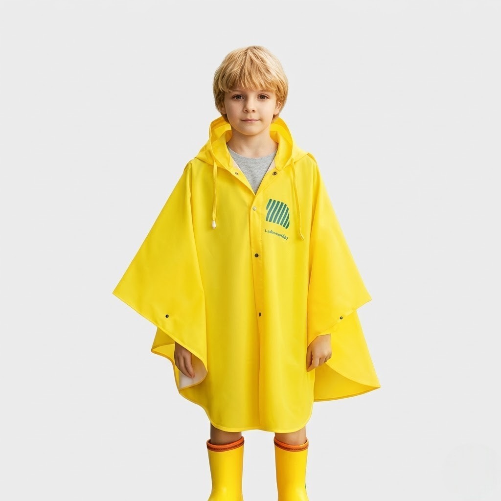 Poncho pluie enfant protection renforcé