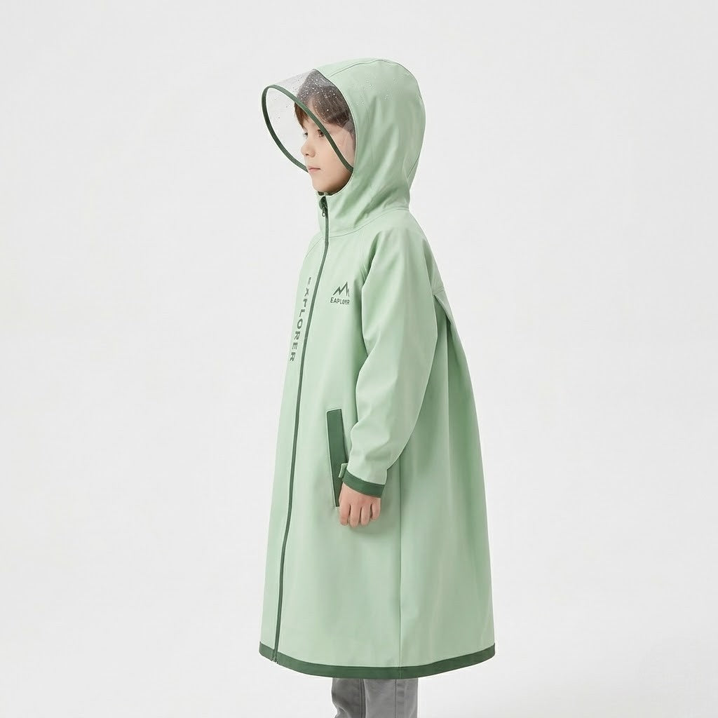 Poncho pluie enfant long