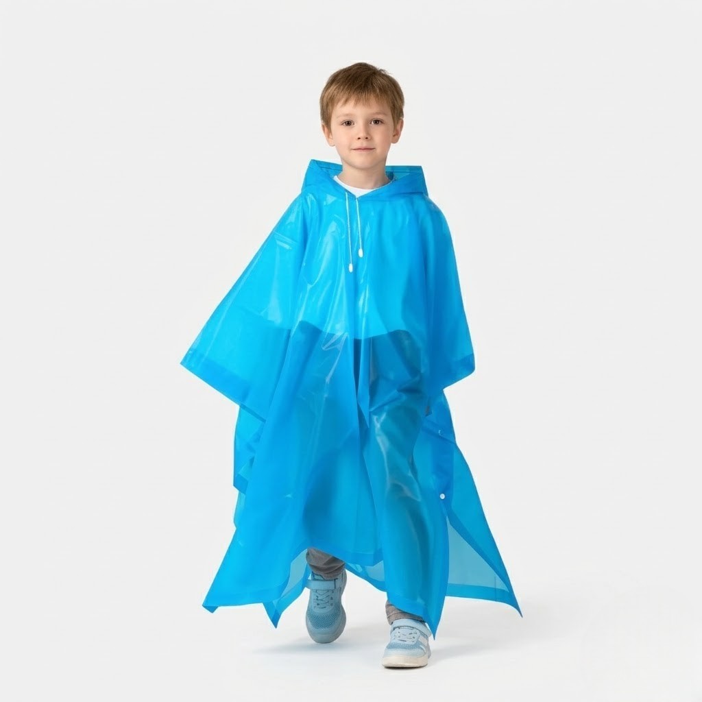 Poncho pluie enfant pratique