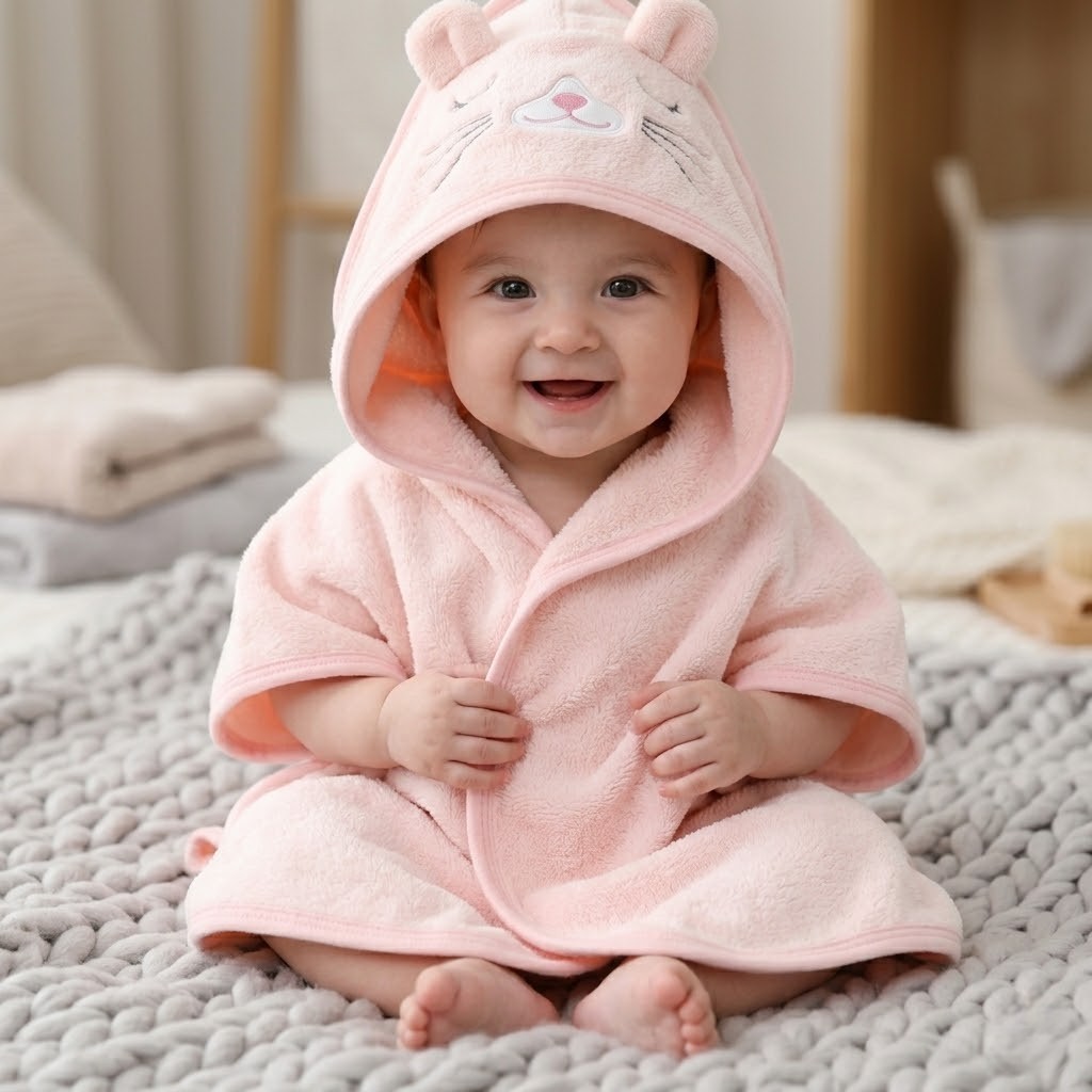 Poncho piscine bebe