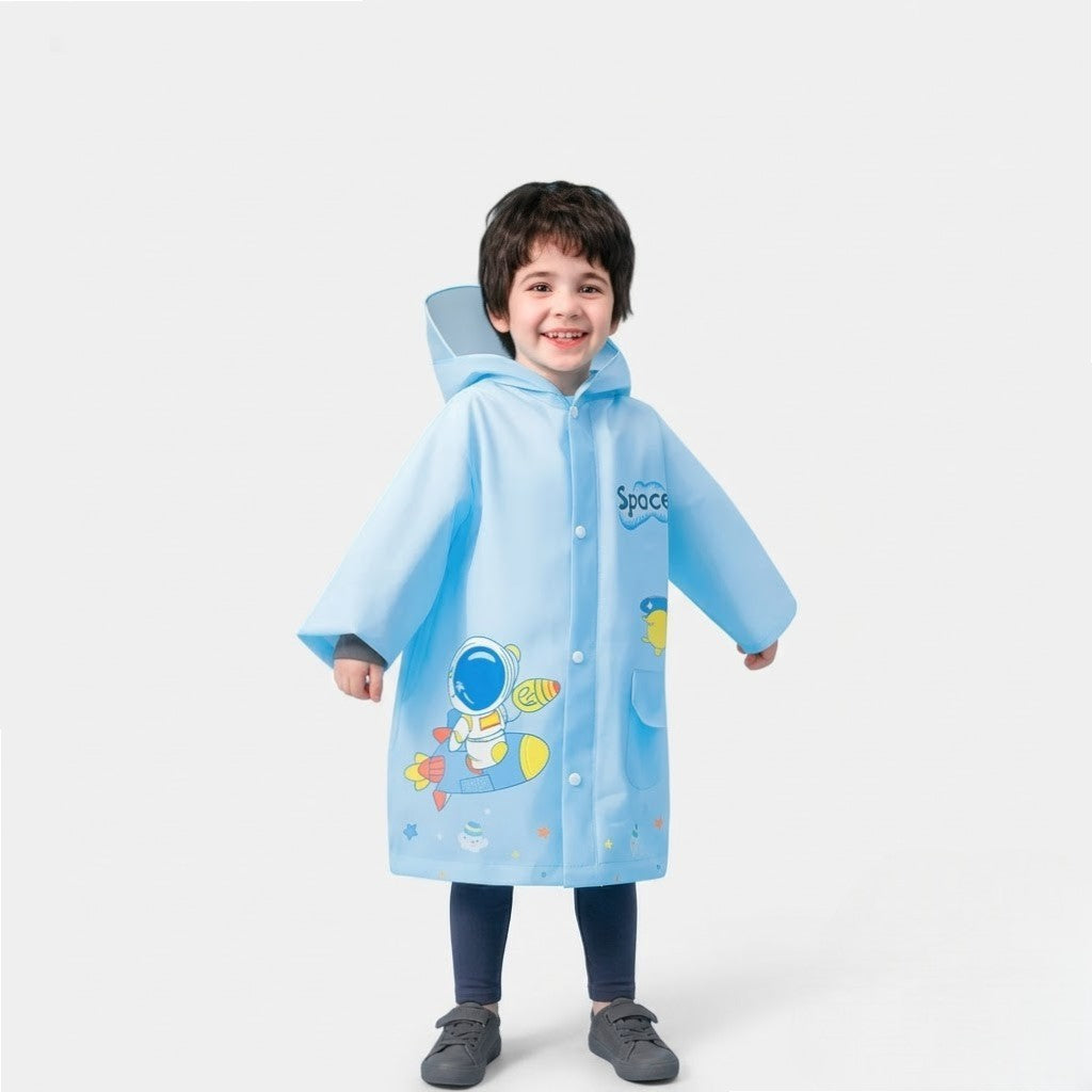 Poncho pluie enfant style féerique