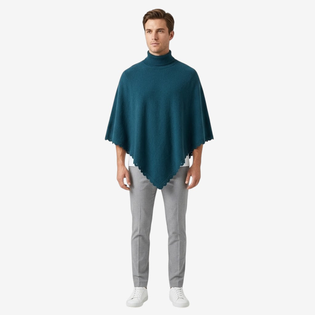 Poncho chaud homme minimaliste
