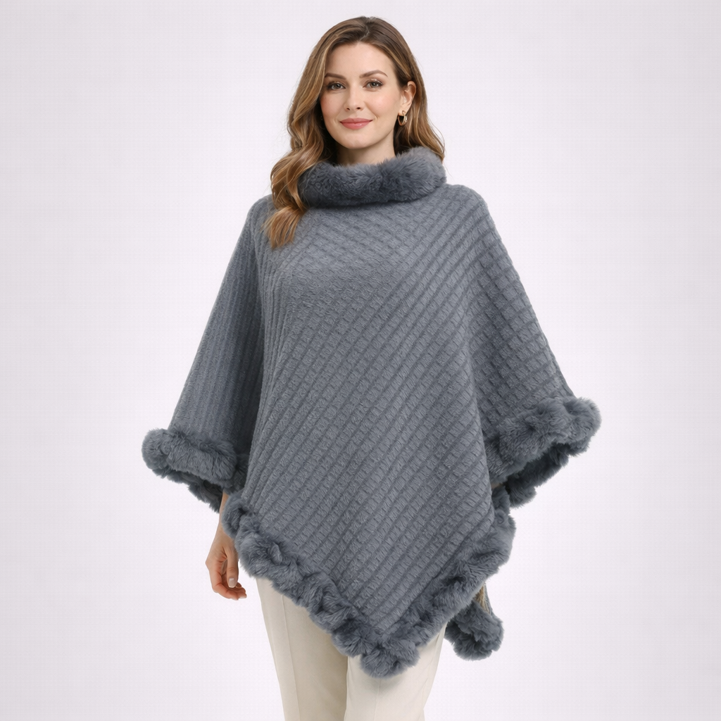 Poncho Maille Élégante