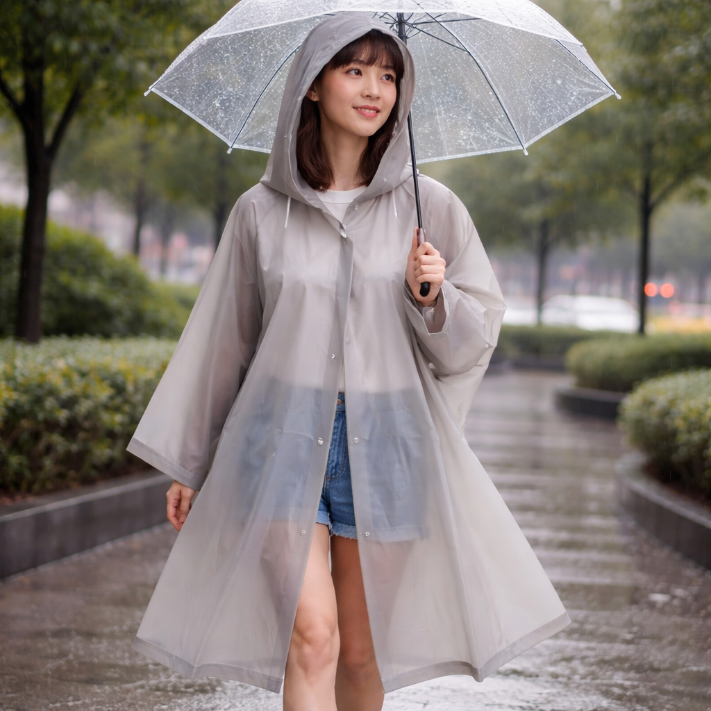 Poncho pluie femme confort