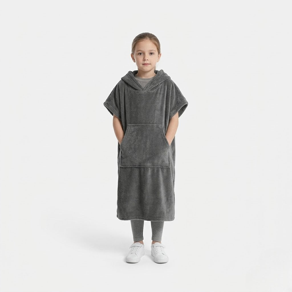 Poncho polaire enfant cocooning