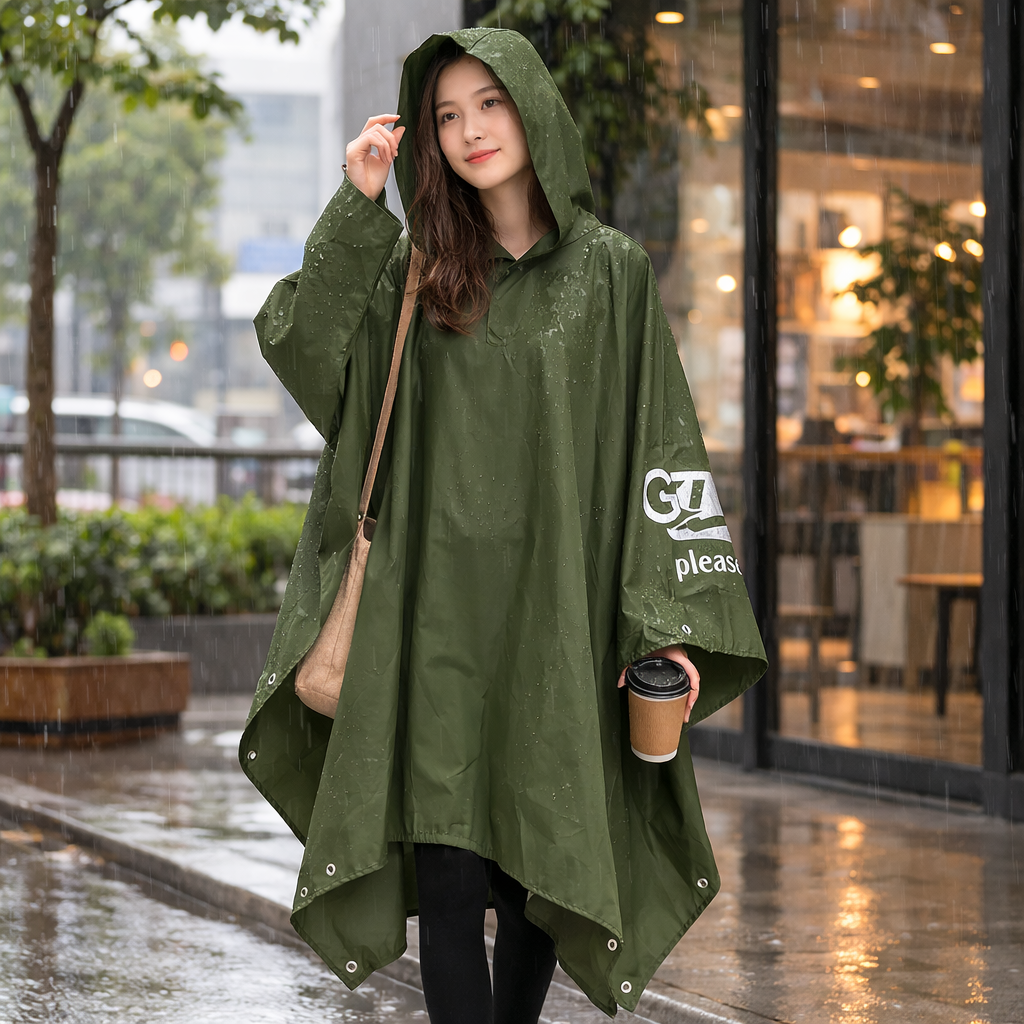 Poncho pluie femme coupe-vent