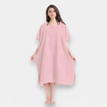 Poncho de bain femme à capuche