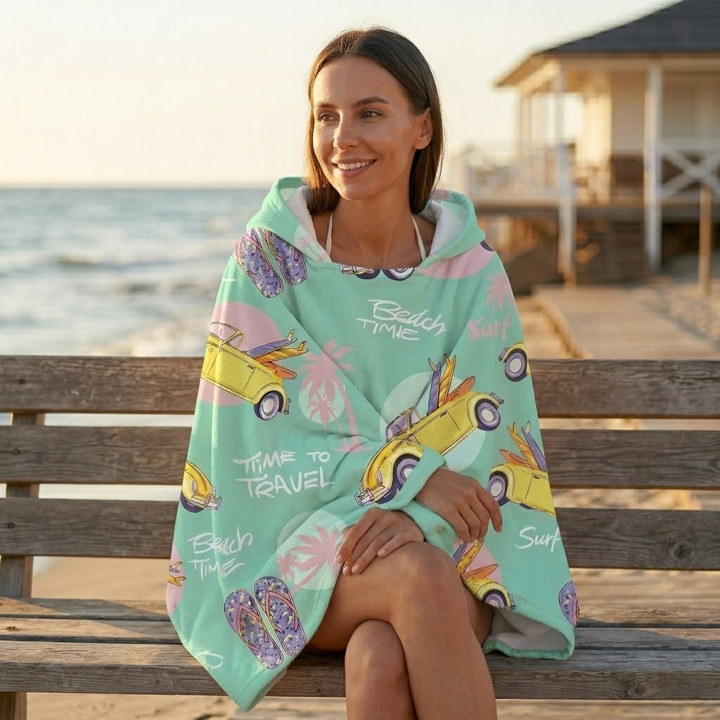 Poncho surf femme Breezy