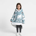 Poncho polaire enfant motif ours