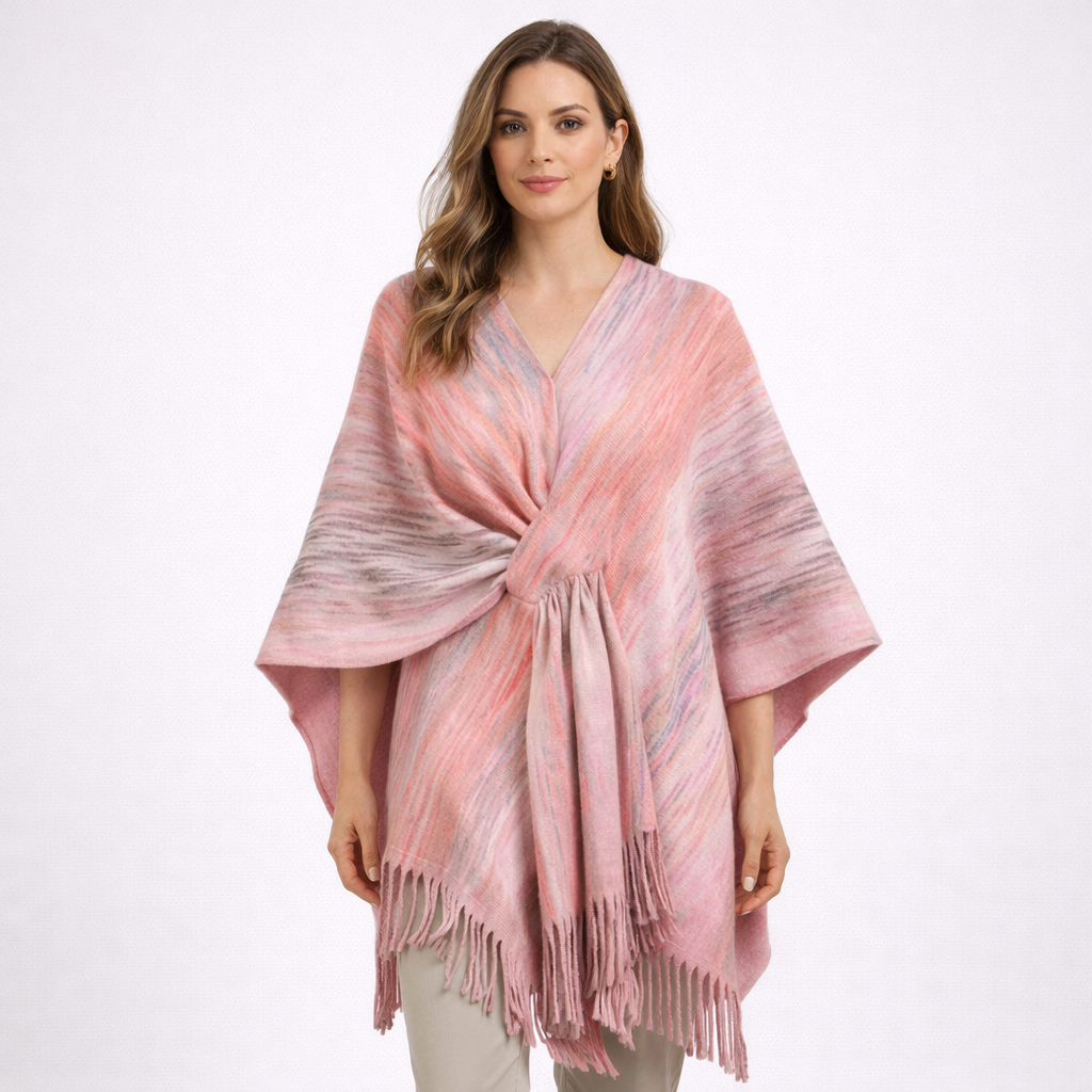 Poncho Élégance Tissée