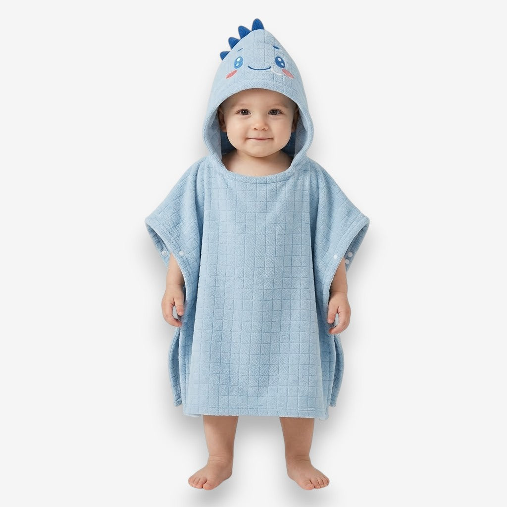 Poncho plage bébé dinosaure