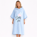 Poncho surf femme bleu
