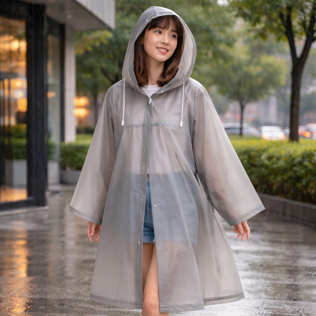 Poncho pluie femme confort