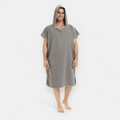 Poncho plage homme gris