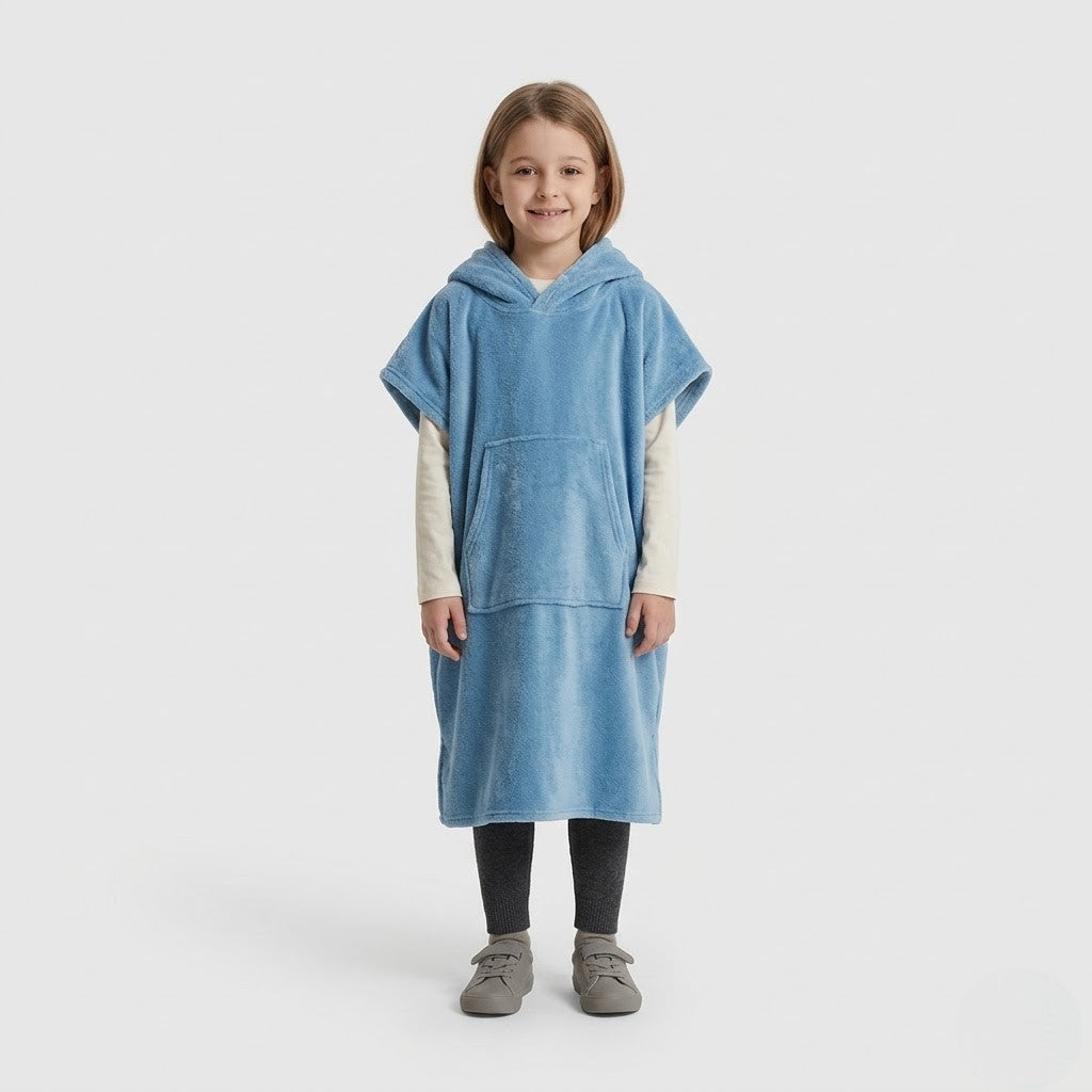 Poncho polaire enfant cocooning