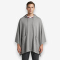 Poncho tendance homme gris