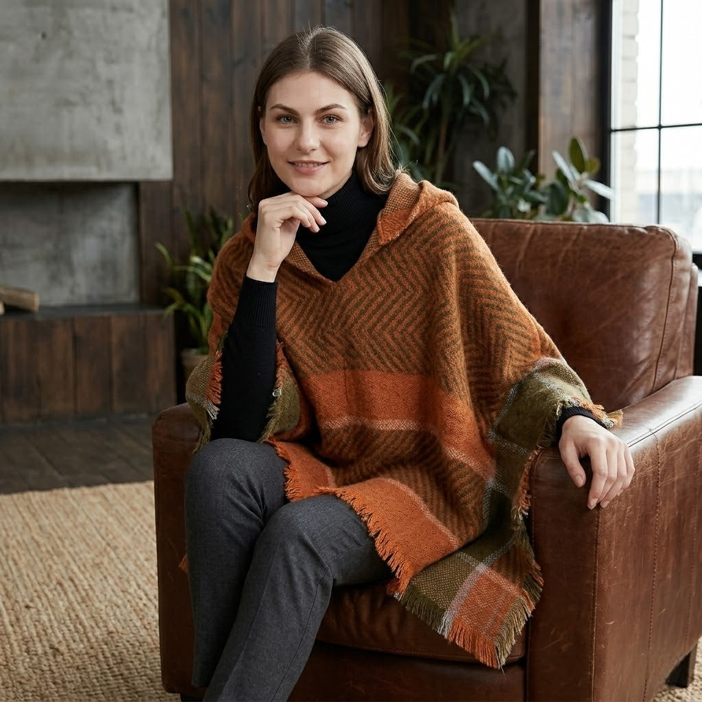 Poncho tendance femme Olyra