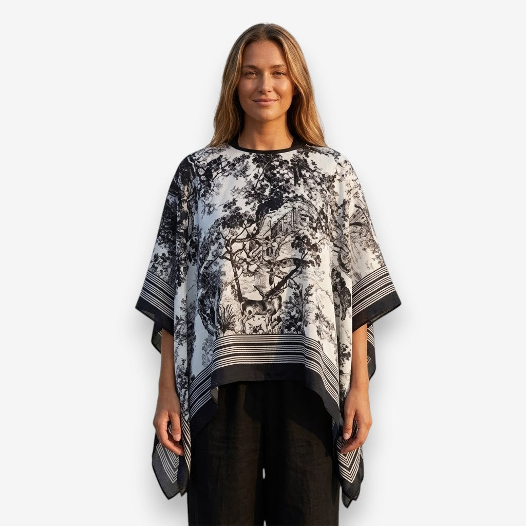 Poncho été femme élégant