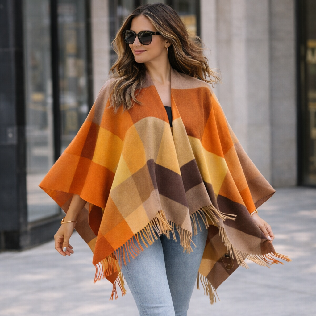 Poncho Élégance Bohème