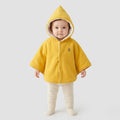Poncho chaud bébé jaune