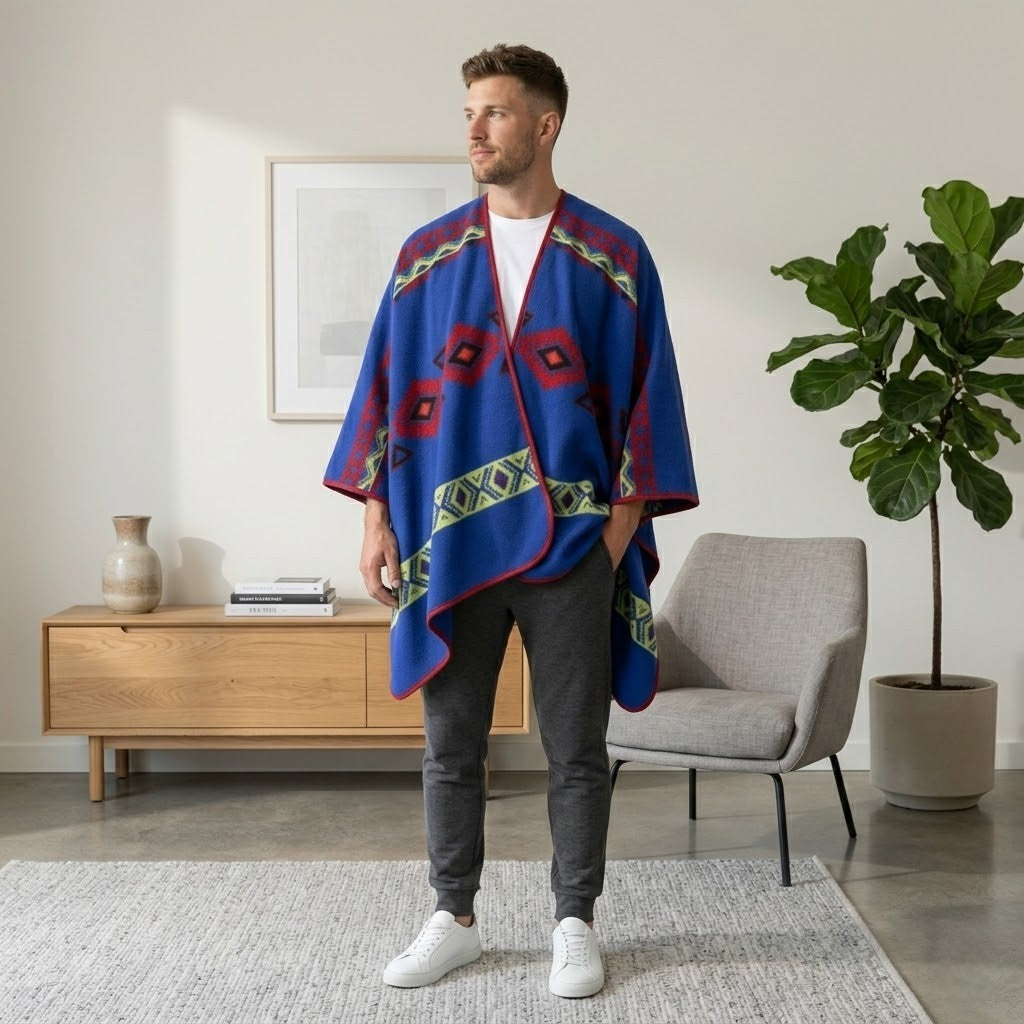 Poncho chaud homme solara