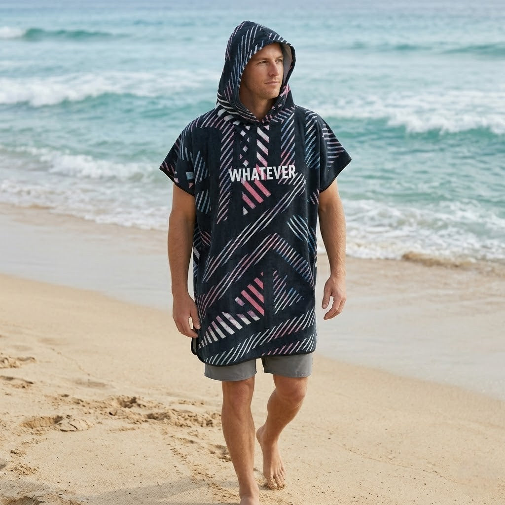 Poncho surf homme tendance