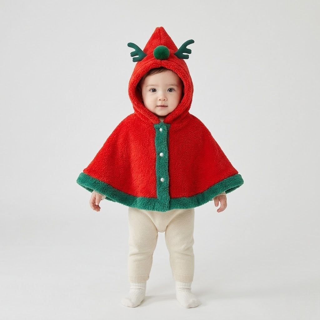 Poncho polaire bébé