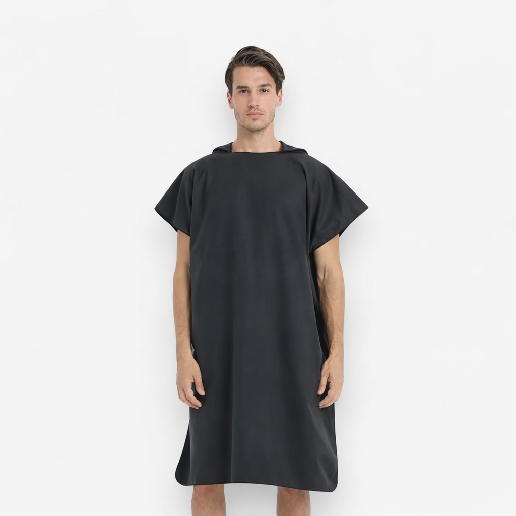 Poncho surf homme noir