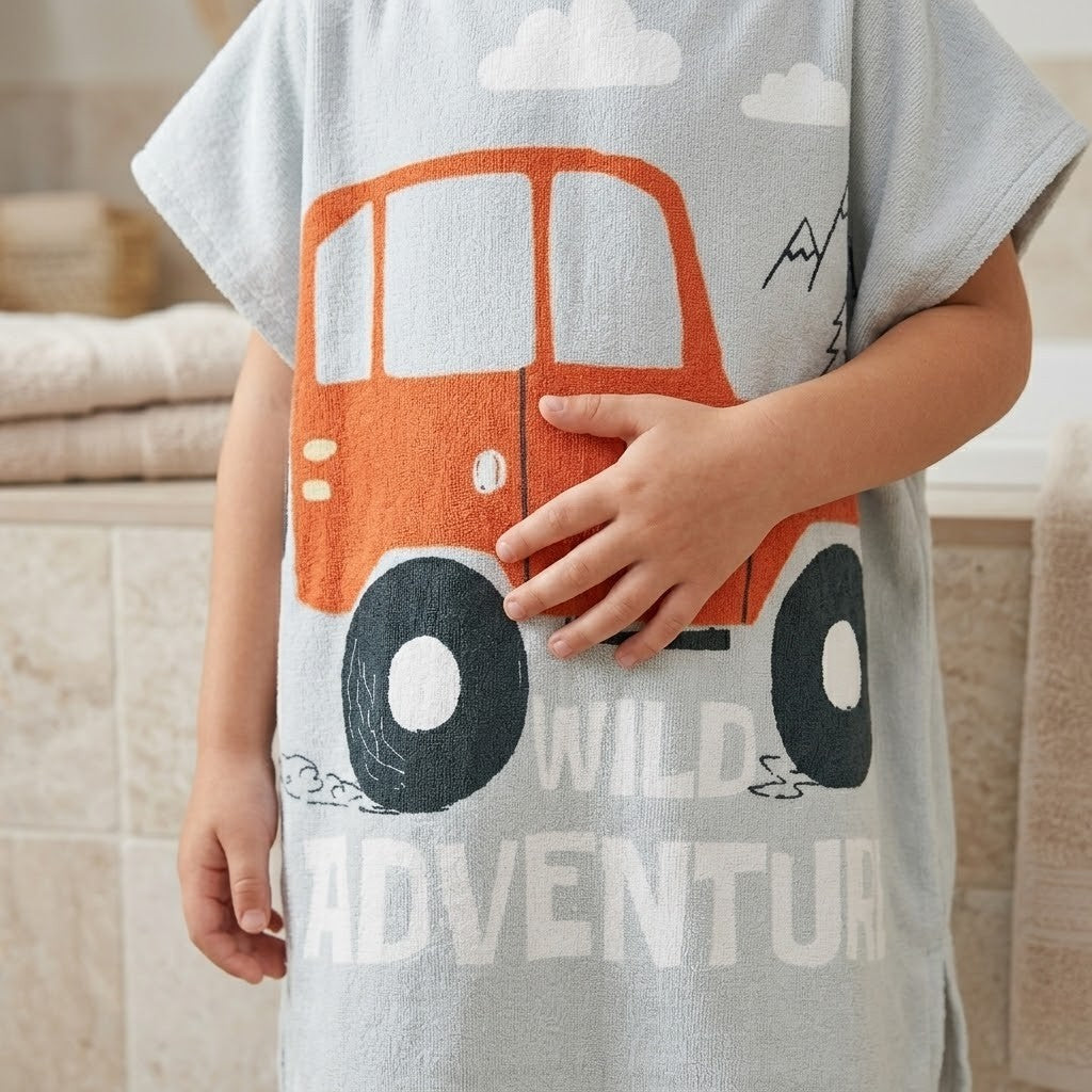 Poncho piscine enfant aventure