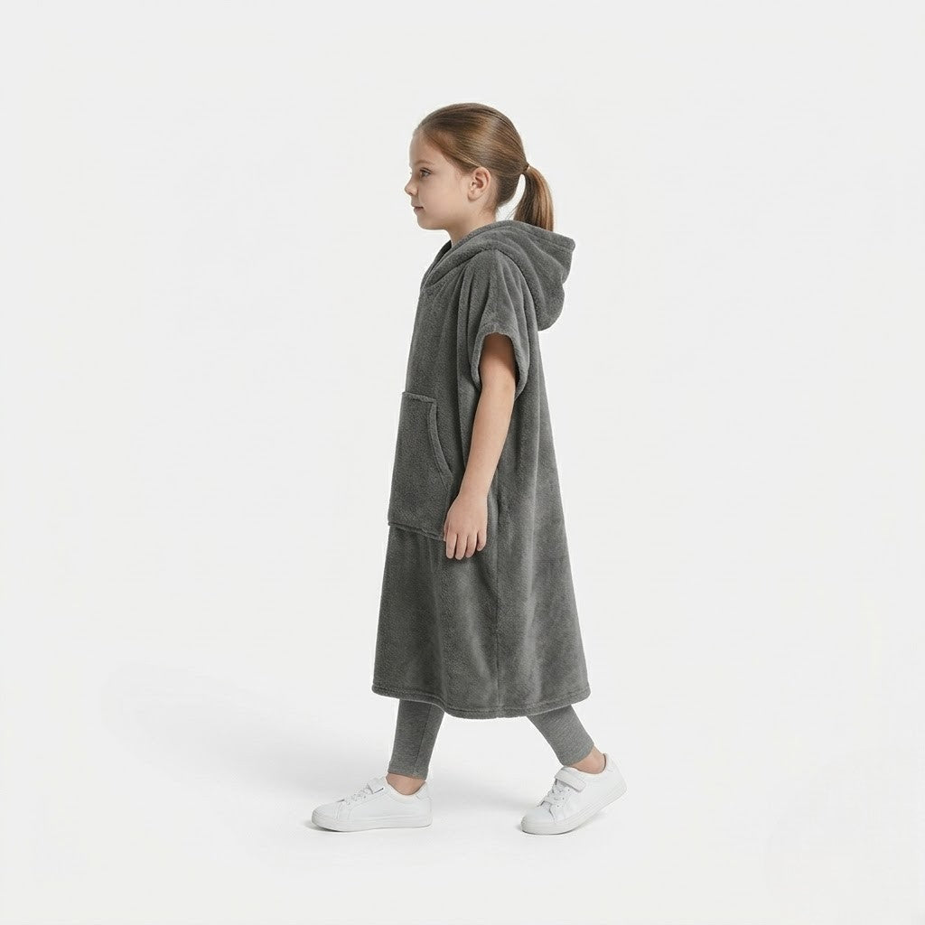 Poncho polaire enfant cocooning
