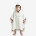 Poncho plage bébé motif ourson