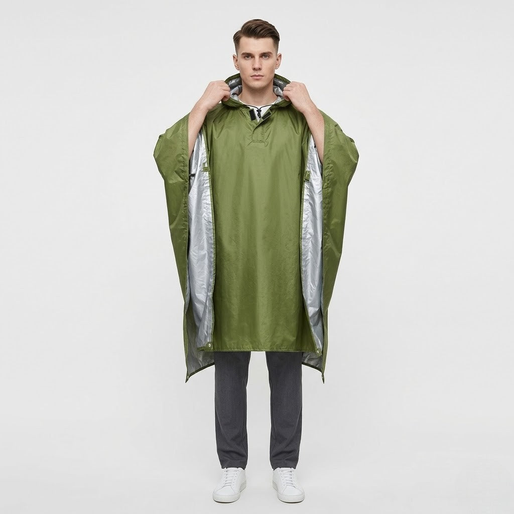 Poncho pluie homme coupe-vent