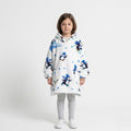 Poncho polaire enfant motif pingouin