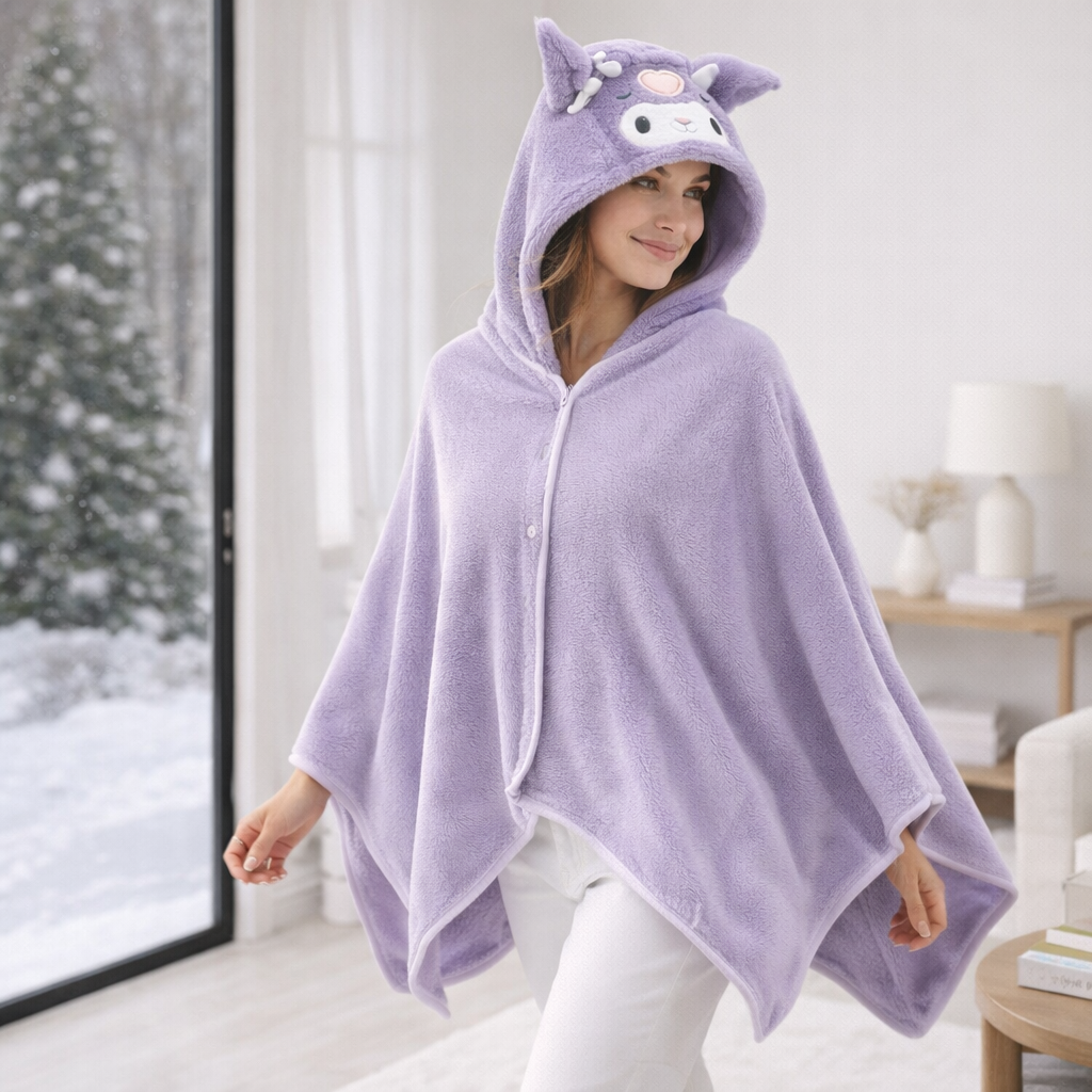 Poncho Polaire Nuage