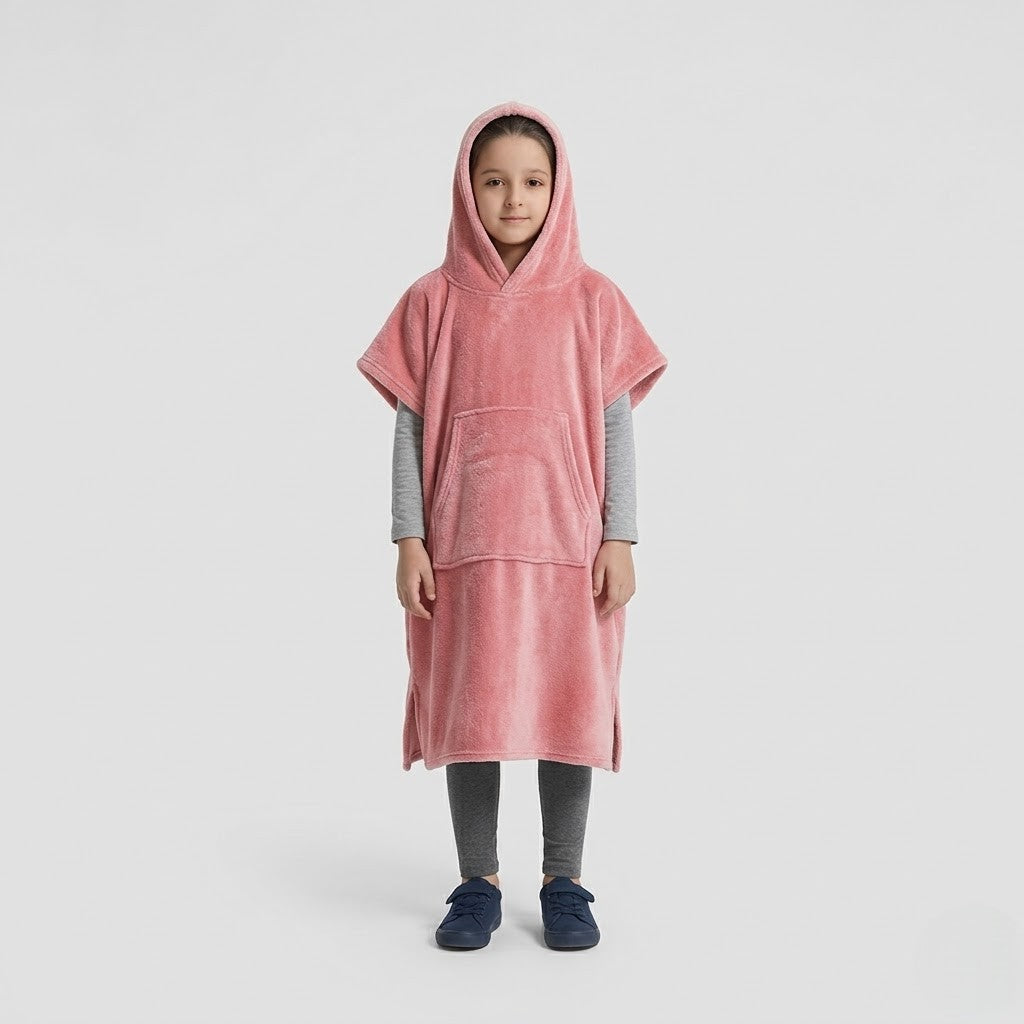 Poncho polaire enfant cocooning