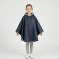 Poncho pluie enfant bleu marine
