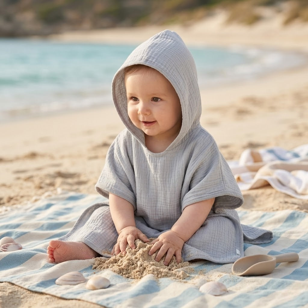 Poncho bain bébé