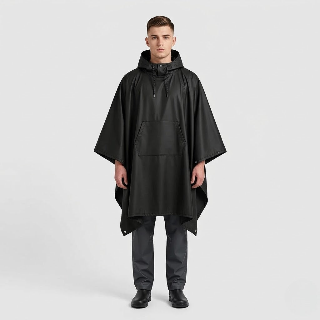 Poncho pluie homme pliable et portable