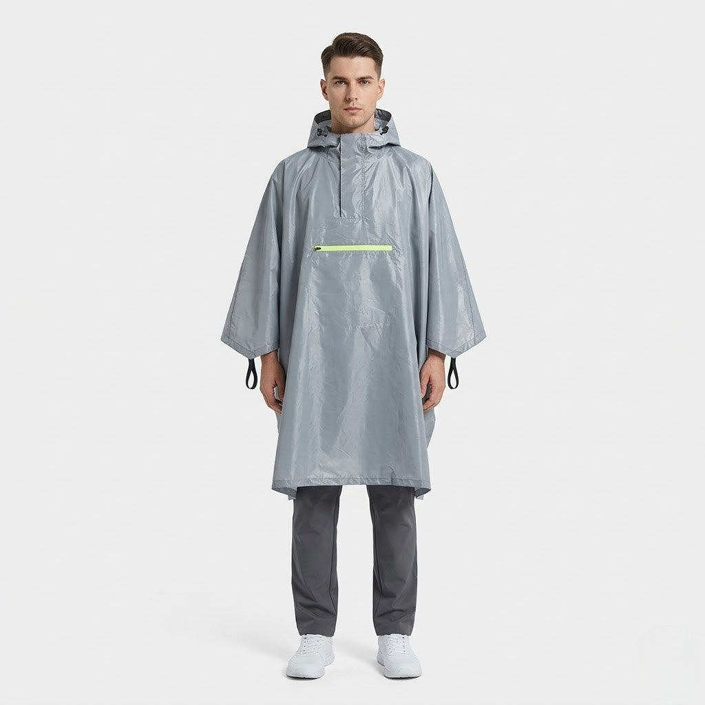 Poncho pluie homme léger avec capuche
